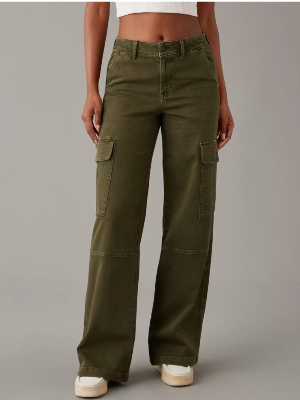 American Eagle Dreamy Drape Stretch Cargo